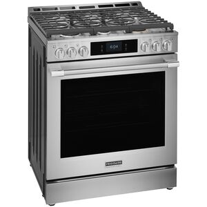Frigidaire Professional 30 in. 6.0 cu. ft. Smart Air-Fry True European Convection Steam Oven Gas Range with 6 Sealed Burners & Griddle - Stainless Steel, , hires