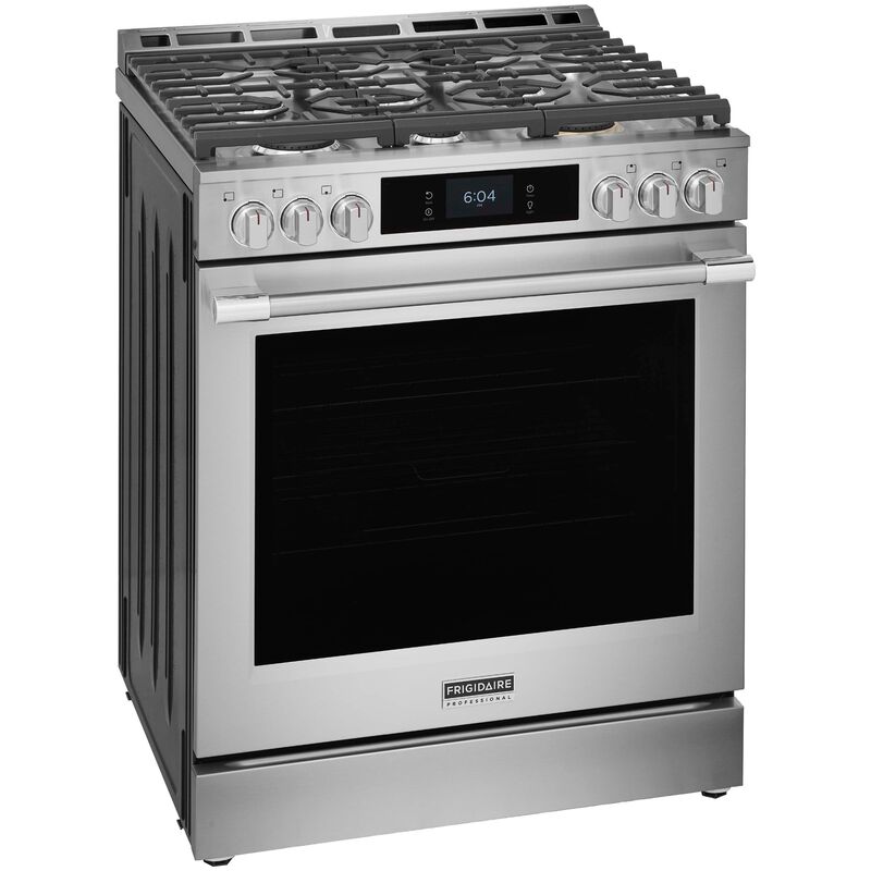 Frigidaire Professional 30 in. 6.0 cu. ft. Smart Air-Fry True European Convection Steam Oven Gas Range with 6 Sealed Burners & Griddle - Stainless Steel, , hires