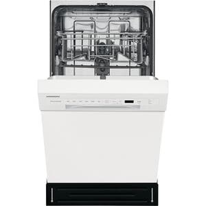 Frigidaire 18 in. Front Control Dishwasher with 52 dBa Sound Level & Pocket - White, White, hires
