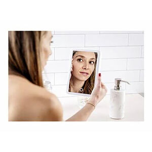 iHome Portable Lighted Vanity Mirror with Bluetooth, , hires