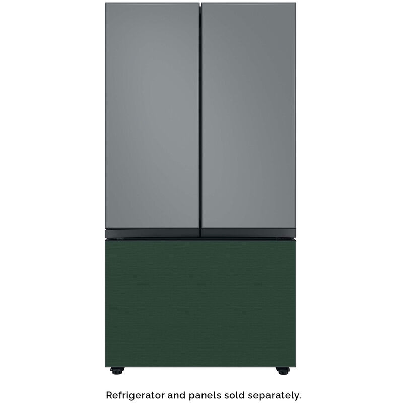 Samsung BESPOKE 3-Door French Door Top Panel for Refrigerators - Matte Grey Glass, , hires