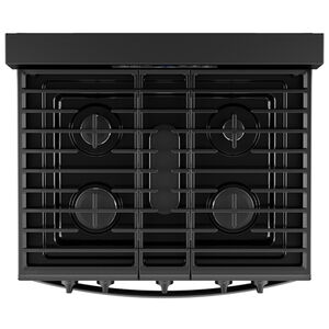 Whirlpool 30 in. 5.0 cu. ft. Air-Fry Standard Convection Gas Range with 5 Sealed Burners - Black, , hires