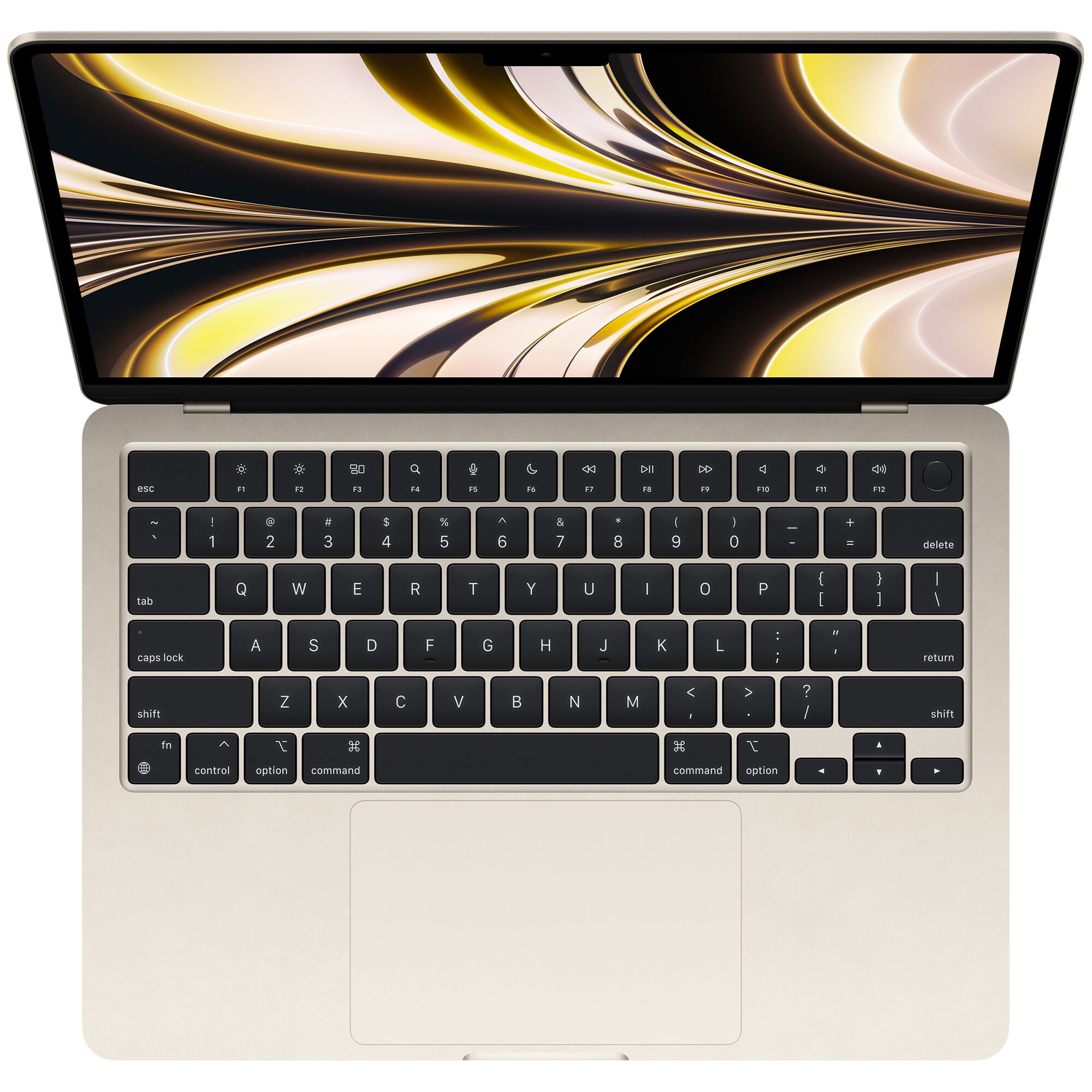 Apple MacBook Air 13.6inch Retina Display,(Mid 2022) Apple M2, 8GB RAM,  256GB SSD, 8-core GSSD, MacOS - Starlight