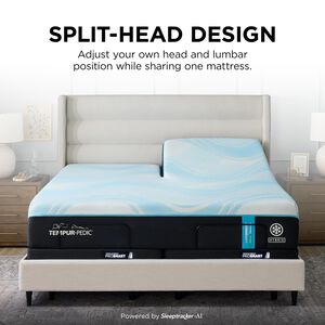 Tempur-Pedic LuxeBreeze 2.0 Medium Hybrid Split Head King Size Mattress, , hires
