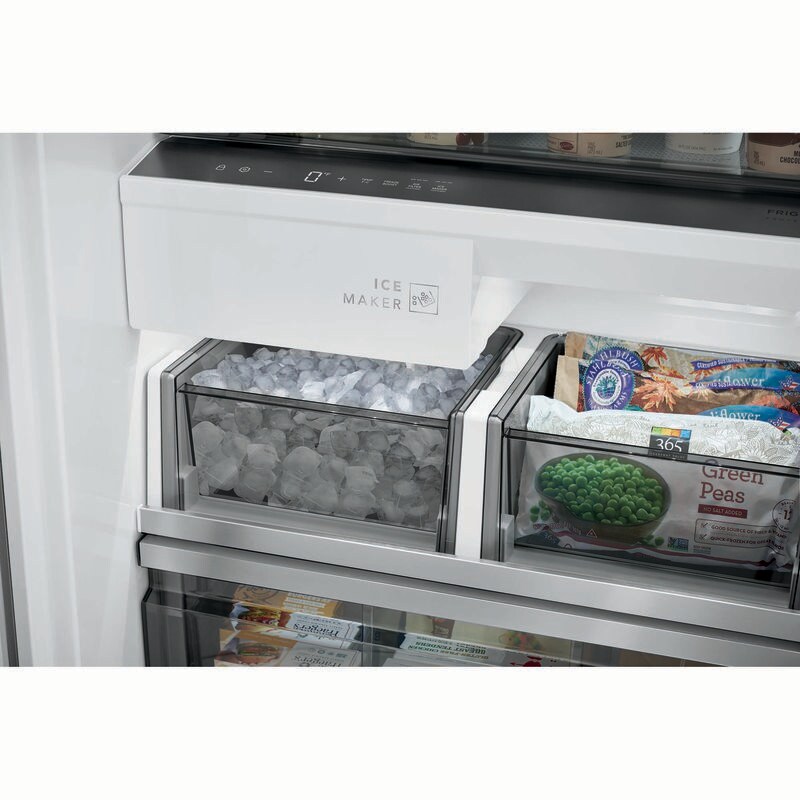 Frigidaire Professional Series 33 in. 18.8 cu. ft. Double-Drawers Upright Freezer with Ice-Maker & Adjustable Shelves - Stainless Steel, , hires