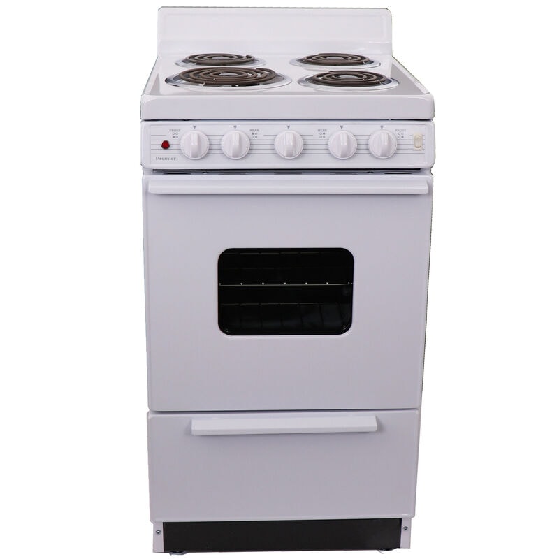 Premier 20 in. 2.4 cu. ft. Electric Range with Coil Burners - White, , hires