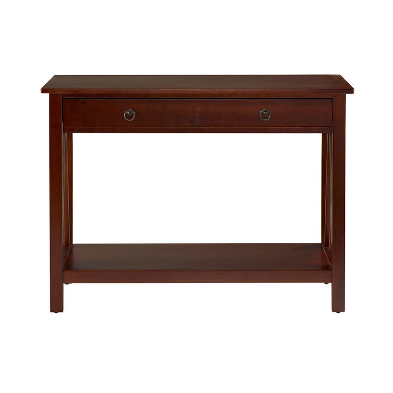 Terry Antique Tobacco Console Table, , hires