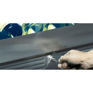 XO 24 in. Built-In/Freestanding 5.7 cu. ft. Compact Beverage Center with Adjustable Shelves & Digital Control - Black Stainless Steel, , hires