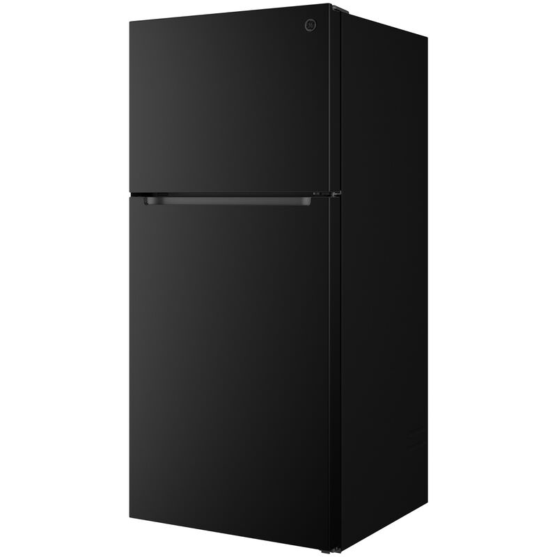 GE 30 in. 21.0 cu. ft. Garage-Ready Top Freezer Refrigerator - Black, Black, hires