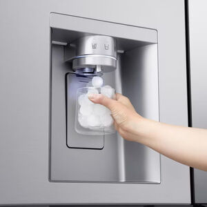 LG 36 in. 28.6 cu. ft. Smart 4-Door French Door Refrigerator with External Ice & Water Dispenser - PrintProof Stainless Steel, , hires