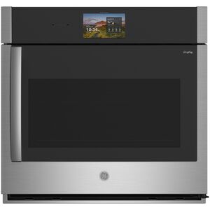 GE Profile 30 in. 5.0 cu. ft. Smart Electric Single Wall Oven with True European Convection - Stainless Steel, , hires