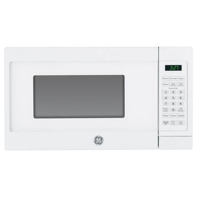GE 17 in. 0.7 cu.ft Countertop Microwave with 10 Power Levels - White | JEM3072DHWW