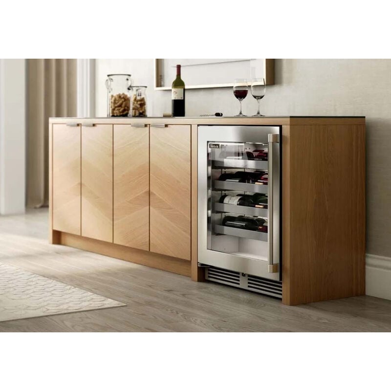 Perlick Signature Series 24 in. Undercounter Wine Reserve with Metal Racks, Single Temperature Zone & 20 Bottle Capacity - Custom Panel Ready, , hires