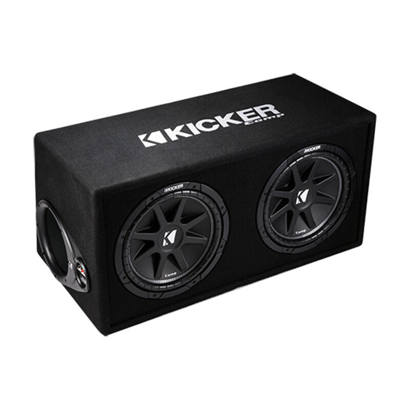 Kicker Dual 12" 2 Ohm Ported Subwoofer Box, , hires