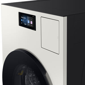 Samsung Bespoke 27 in. 5.3 cu. ft. Smart Electric Front Load AI All-in-One Combo with Sanitize and Steam Cycle - Ivory, Ivory, hires