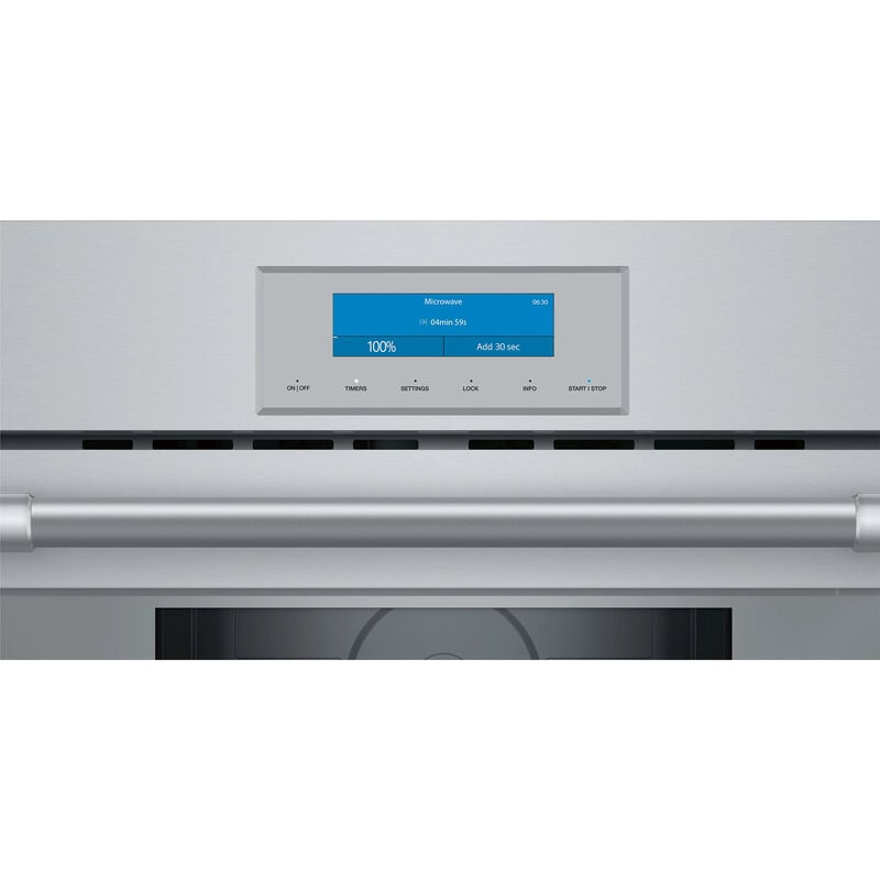 Thermador Professional Series 30 in. 1.6 cu. ft. 950W Built-In Microwave with Sensor Cooking - Stainless Steel, , hires