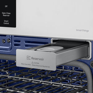 Samsung Bespoke 30 in. 10.2 cu. ft. Smart Top Control SteamElectric Double Wall Oven with Dual Convection - White Glass, , hires