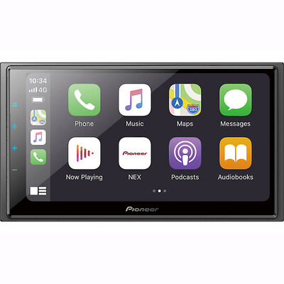Pioneer In-Dash Multimedia Receiver w/ 6.8" WVGA Capacitive Touchscreen Display & Wireless Android Auto/Apple CarPlay | DMH-W4660NEX