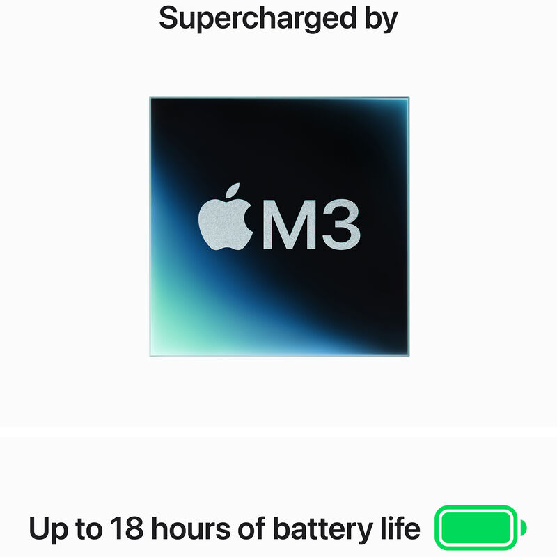 Apple 15" MacBook Air 256Gb (M3, Midnight), , hires