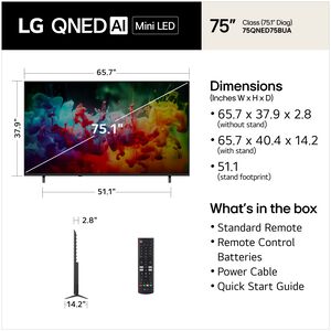 LG - 75" Class QNED75B QNED Mini-LED 4K UHD Smart webOS TV, , hires