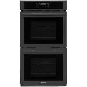 Frigidaire 27 in. 7.6 cu. ft. Top Control Electric Double Wall Oven with Standard Convection - Black, , hires