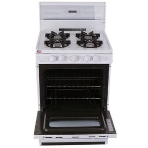 Premier 24 in. 3.0 cu. ft. Oven Freestanding Gas Range with 4 Sealed Burners - White, , hires