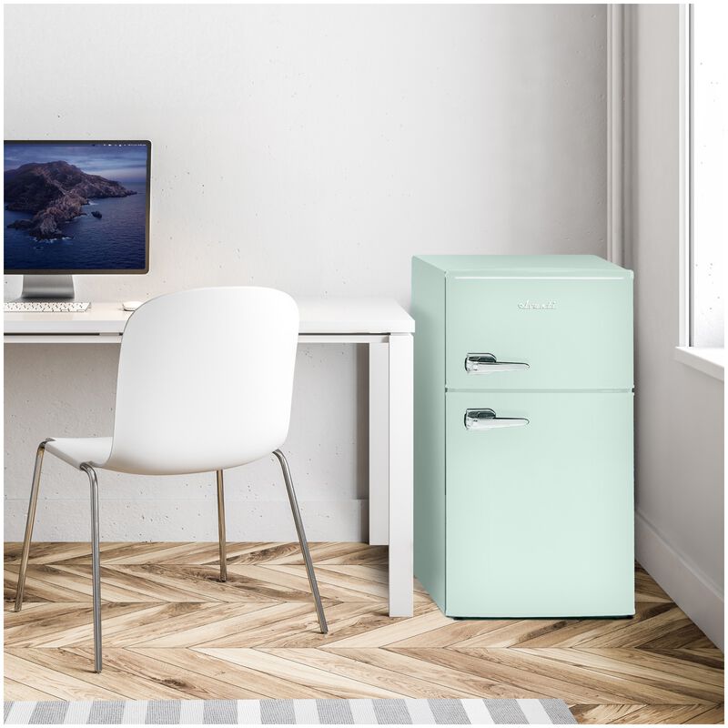 Avanti 18 in. 3 cu. ft. Mini Fridge with Top Freezer - Seafoam Green, Seafoam Green, hires