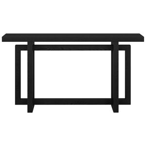 Hudson & Canal Breslow 55" Wide Rectangular Console Table - Black Grain, , hires