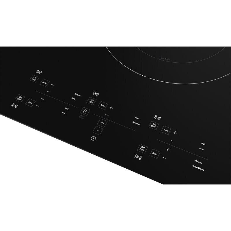 KitchenAid 36 in. 5-Burner Induction Cooktop with Simmer Burner & Power Burner - Black, , hires