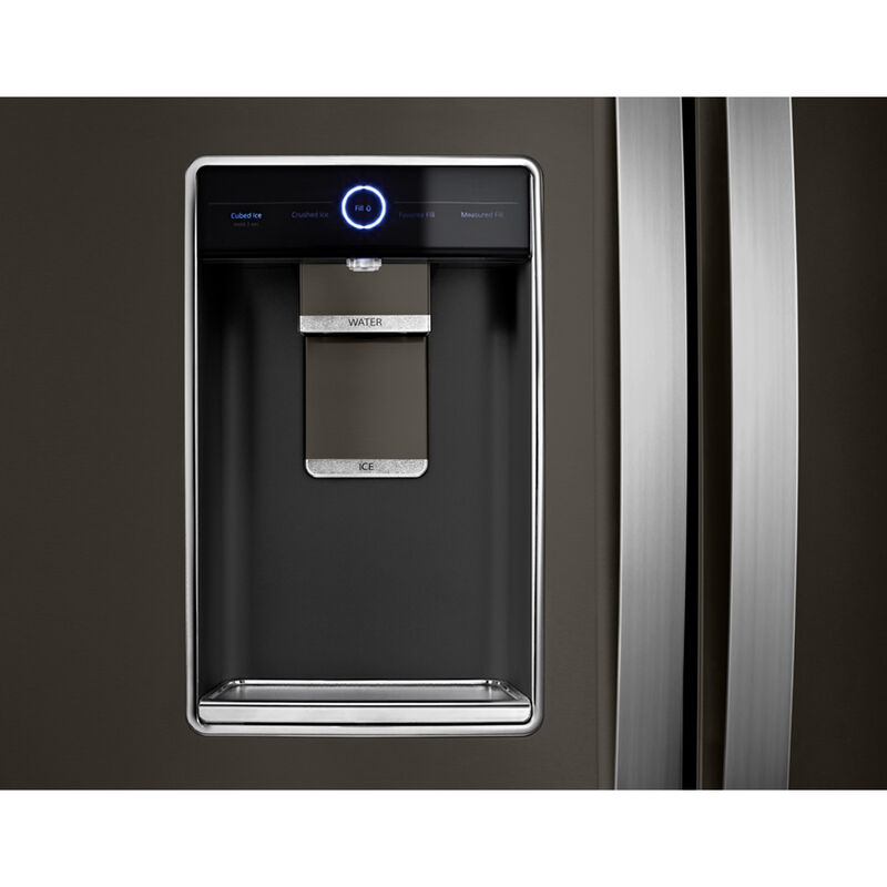 Whirlpool 36 in. 23.8 cu. ft. Counter Depth French Door Refrigerator with Ice & Water Dispenser - Black Stainless Steel, Black Stainless Steel, hires