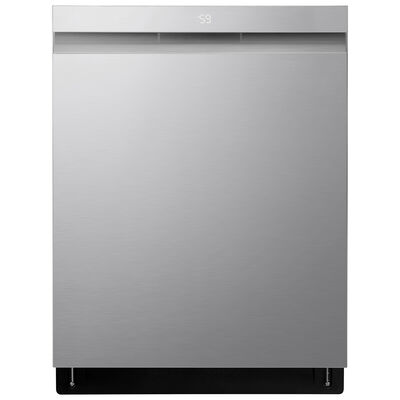 LG 24 in. Top Control Smart Dishwasher with 46 dBa Sound Level, 3rd-Rack, Dynamic Heat Dry & Pocket - PrintProof Stainless Steel | LDPH5554S