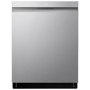 LG 24 in. Smart Built-In Dishwasher with Top Control, 46 dBA Sound Level, 15 Place Settings, 9 Wash Cycles & Sanitize Cycle - PrintProof Stainless Steel, PrintProof Stainless Steel, hires