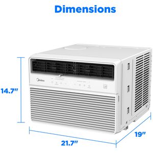 Midea 24,000 BTU 230V Energy Star Window Air Conditioner with Inverter, 3 Fan Speeds, Sleep Mode & Remote Control White, , hires