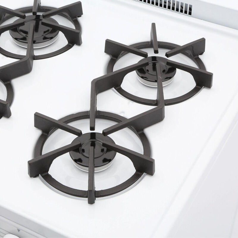 Premier 24 in. 2.9 cu. ft. Gas Range with 4 Sealed Burners - White, , hires