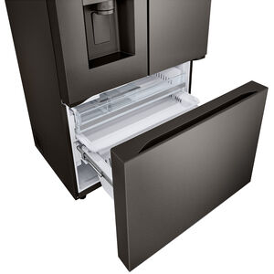 LG 36 in. 25.5 cu. ft. Smart Counter Depth French Door Refrigerator with Ice & Water Dispenser - PrintProof Black Stainless Steel, PrintProof Black Stainless Steel, hires
