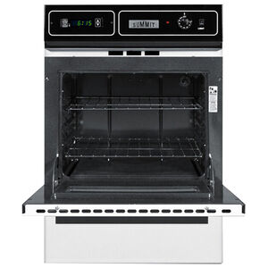 Summit 24 in. 2.9 cu. ft. Gas Single Wall Oven - White, White, hires