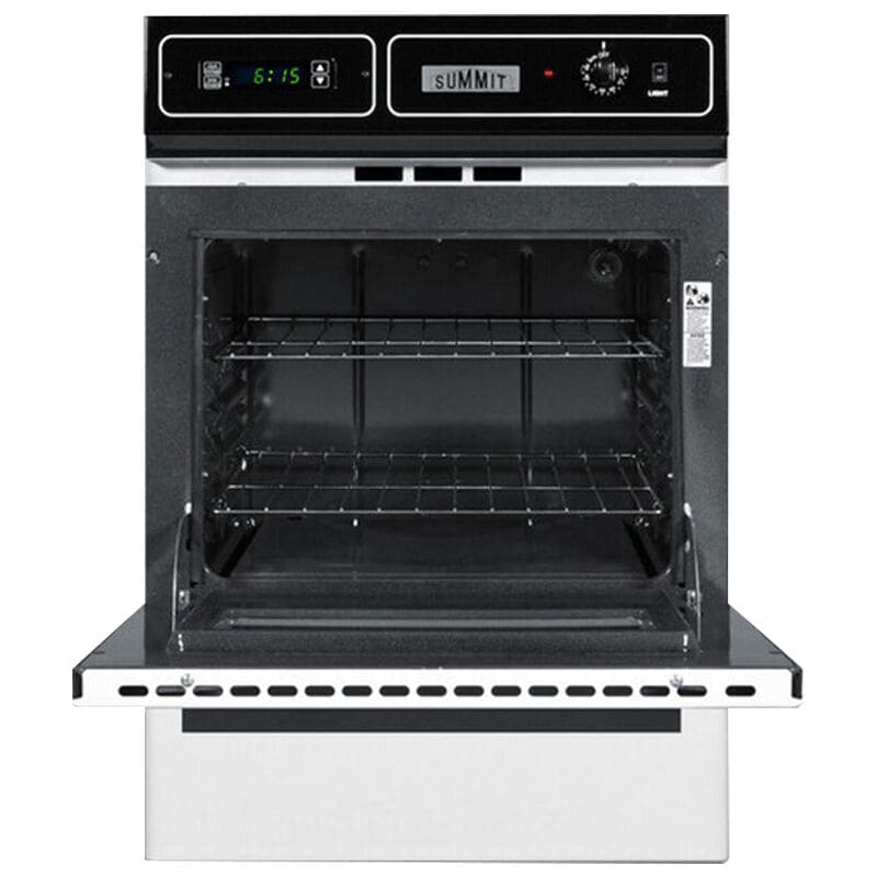 Summit 24 in. 2.9 cu. ft. Gas Single Wall Oven - White, White, hires