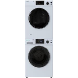 Equator Advanced 24 in. 2.47 cu. ft. Electric Front Load Laundry Center with Sensor Dry, Pet & Sanitize Cycle - White, , hires