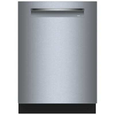 Bosch 800 Series 24 in. Smart Built-In Dishwasher with Top Control, 42 dBA Sound Level, 16 Place Settings, 8 Wash Cycles & Sanitize Cycle - Stainless Steel | SHP78CM5N