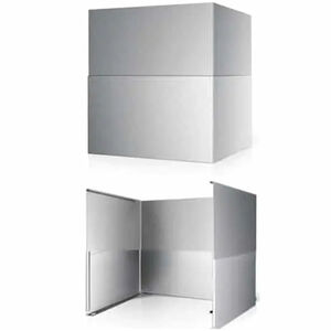 XO 28 in. Wide Telescopic Duct Cover for up to 12' Ceilings Range Hoods, , hires