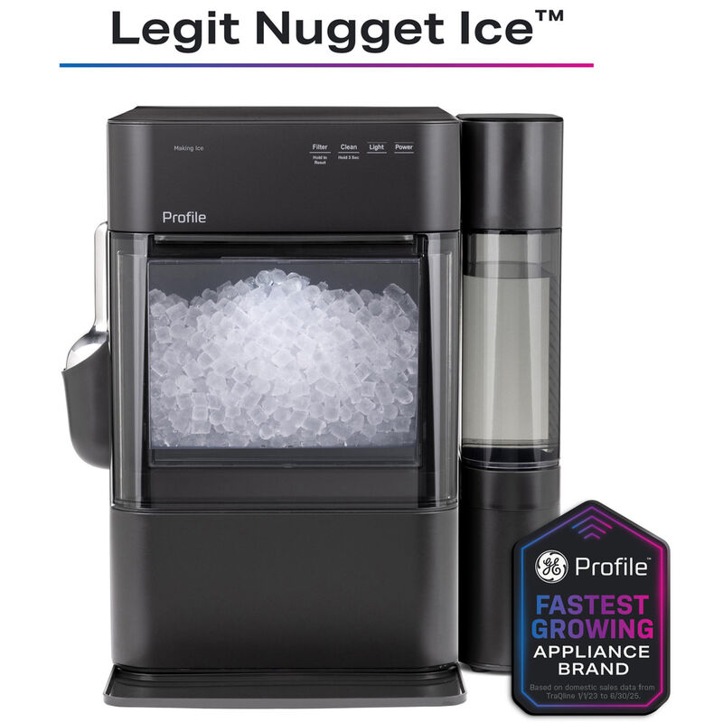 GE Profile 14 in. Smart Ice Maker with 3 lb. Ice Storage & Digital Control - Carbon Black, , hires