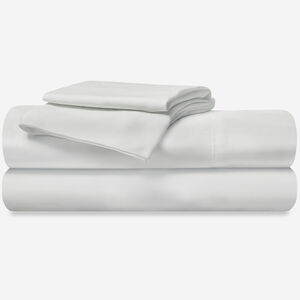 BEDGEAR Basic Queen Size Sheet Set (Ideal for Adj. Bases) - Bright White, Bright White, hires