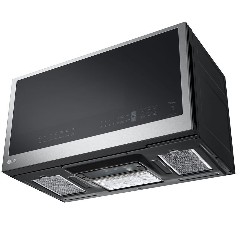 LG 30 in. 2.0 cu. ft. 1050W Smart Over-the-Range Microwave with 400 CFM & Sensor Cooking - PrintProof Stainless Steel, PrintProof Stainless Steel, hires