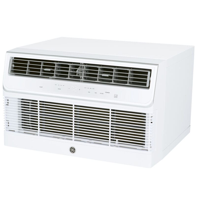 GE 12,000 BTU 115V Smart Energy Star Through-the-Wall Air Conditioner with 3 Fan Speeds, Sleep Mode & Remote Control - White, , hires