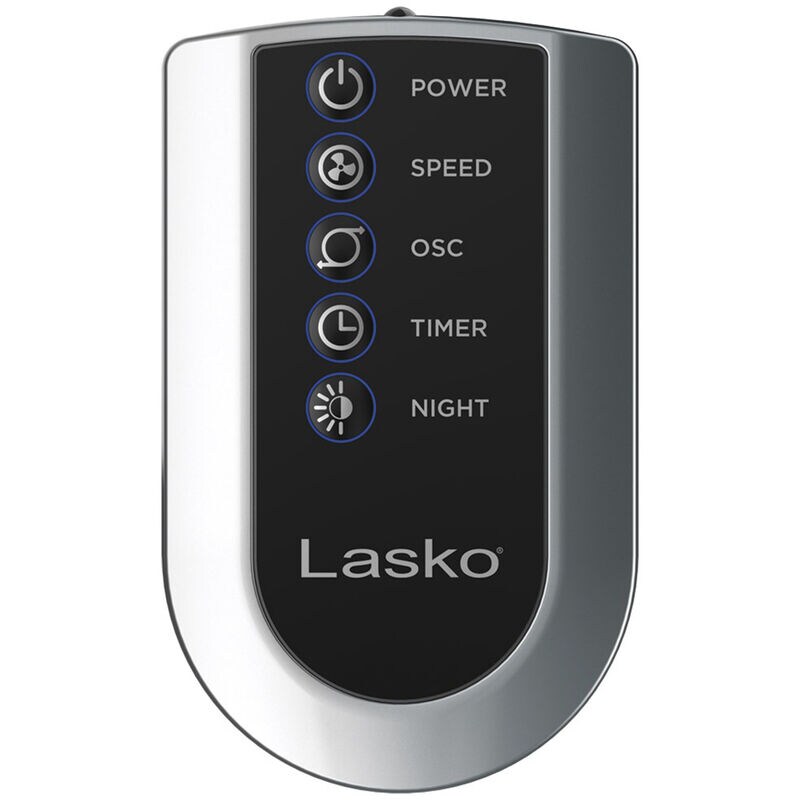 Lasko 48 in. Oscillating Tower Fan with 3 Speed Settings & Remote Control - Black, , hires