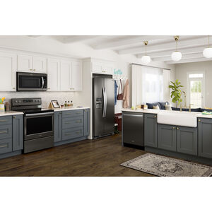 Whirlpool 33 in. 21.4 cu. ft. Side by Side Refrigerator with Ice & Water Dispenser - Black Stainless, Black Stainless, hires