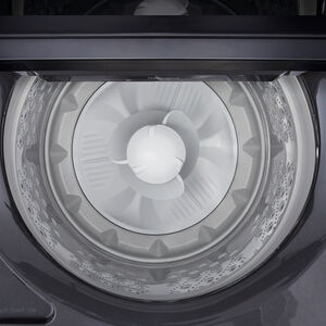 LG 27 in. 4.8 cu. ft. Smart Top Load Washer with 4-Way Agitator, EasyUnload & AI Sensing - Platinum Black, Platinum Black, hires