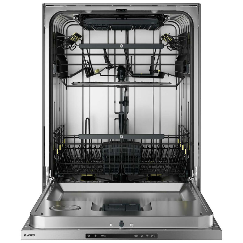 Asko Logic Series 24 in. Top Control Smart Dishwasher with 40 dBa Sound Level, 3rd-Rack, Turbo Combi Drying with sensor control & Pocket - Stainless Steel, , hires