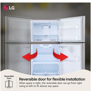 LG 30 in. 20.2 cu. ft. Top Freezer Refrigerator - Stainless Steel, Stainless Steel, hires