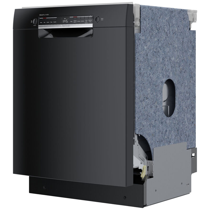 Bosch 300 Series 24 in. Front Control Smart Dishwasher with 46 dBa Sound Level, PureDry & Pocket - Black, , hires
